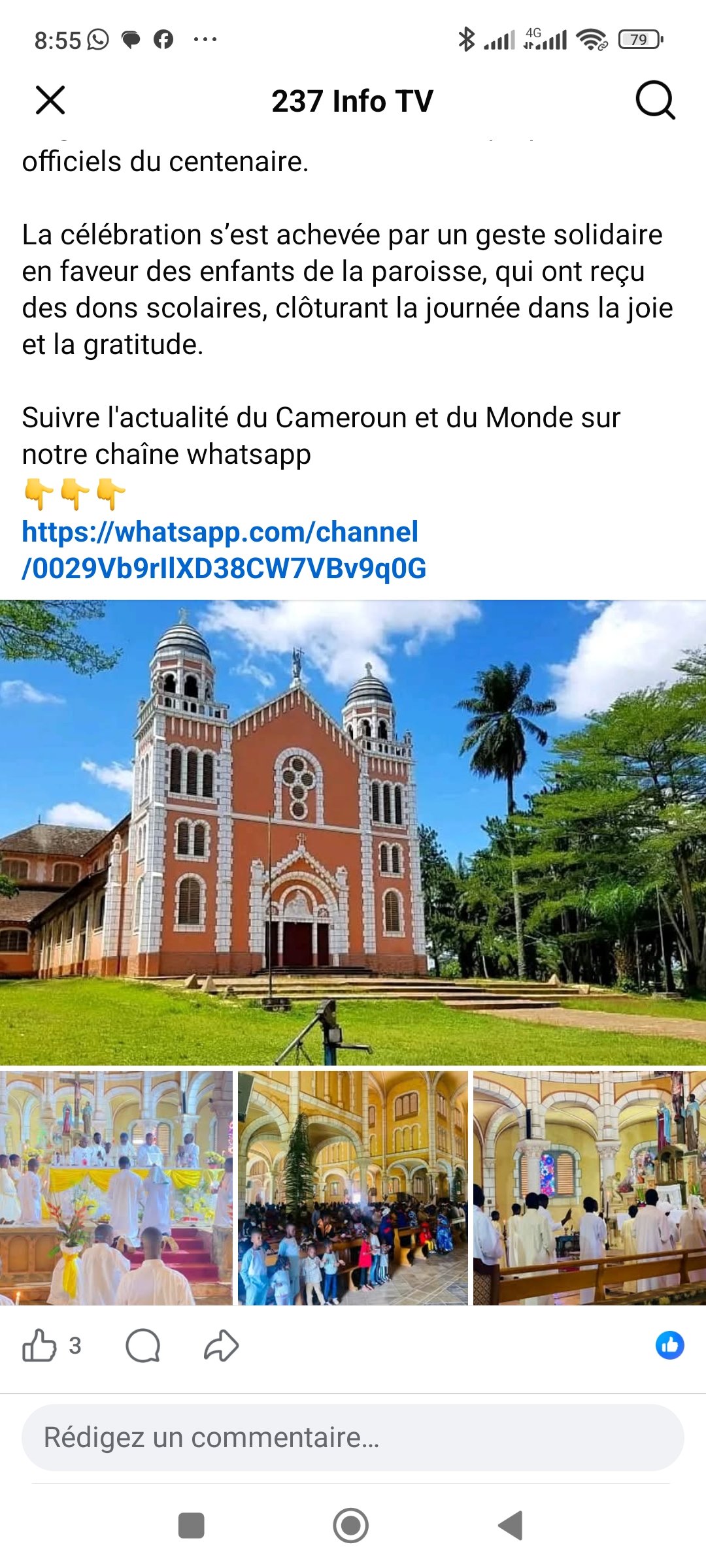 SCEANCE DE NETOYAGE DE L'ENCEINTE DE L'EGLISE